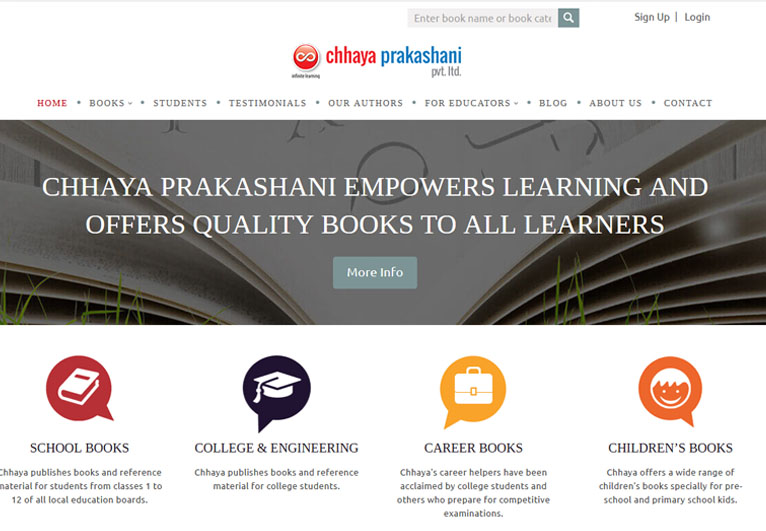 Card image of a publisher's website - Chhaya Prakashani